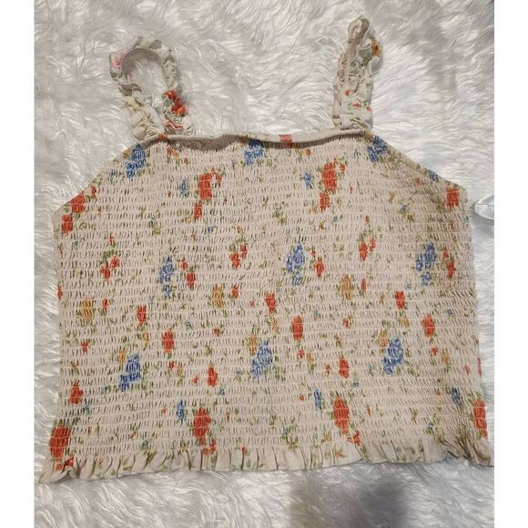 SO So Good For Life Juniors PLUS XXL Halter Tube TOP Smocked Elastic Floral Size - Picture 2 of 5